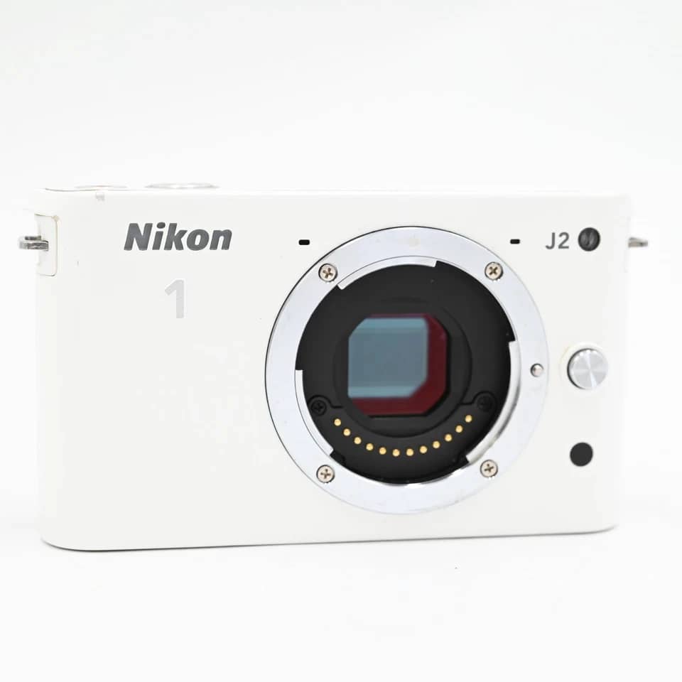 Nikon 1 J2 Digital Cameras White Used - Very Good w/ 10-30mm + 30-110mm Kit