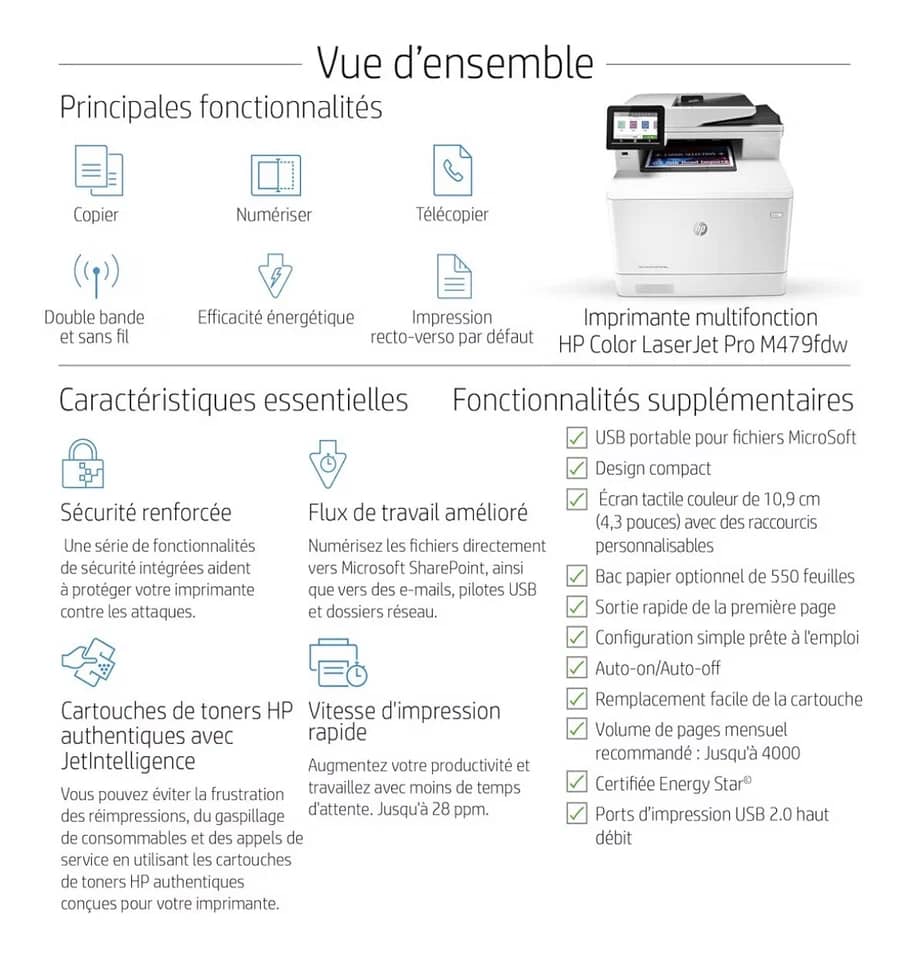 HP MFP M479fdw Printers New