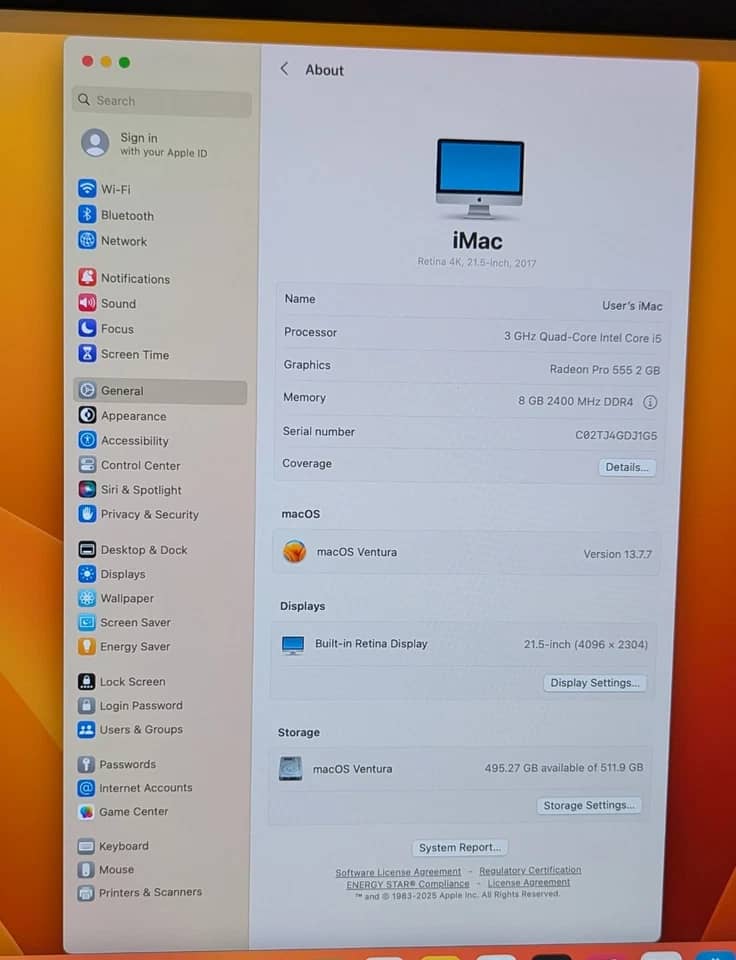 Apple iMac (2017) Computers