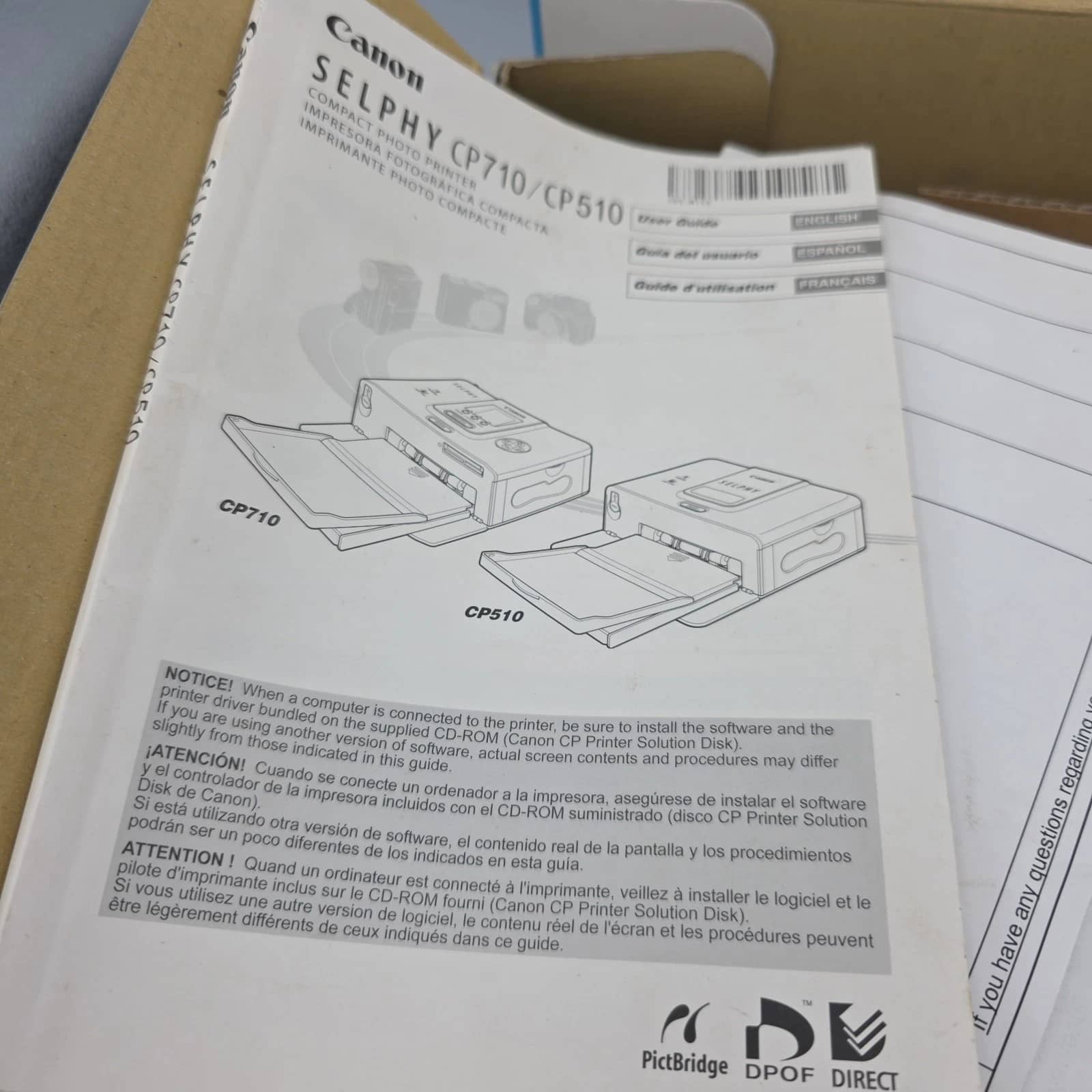 Canon SELPHY CP710 Printers New