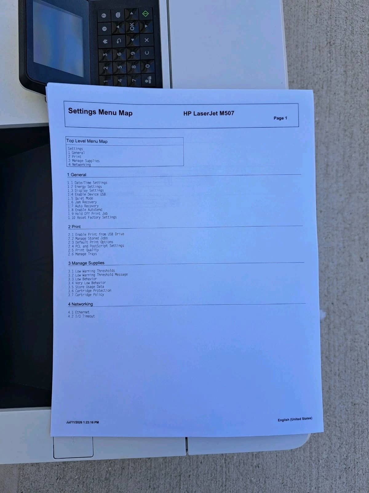 HP LaserJet M507 Printers Used - Good
