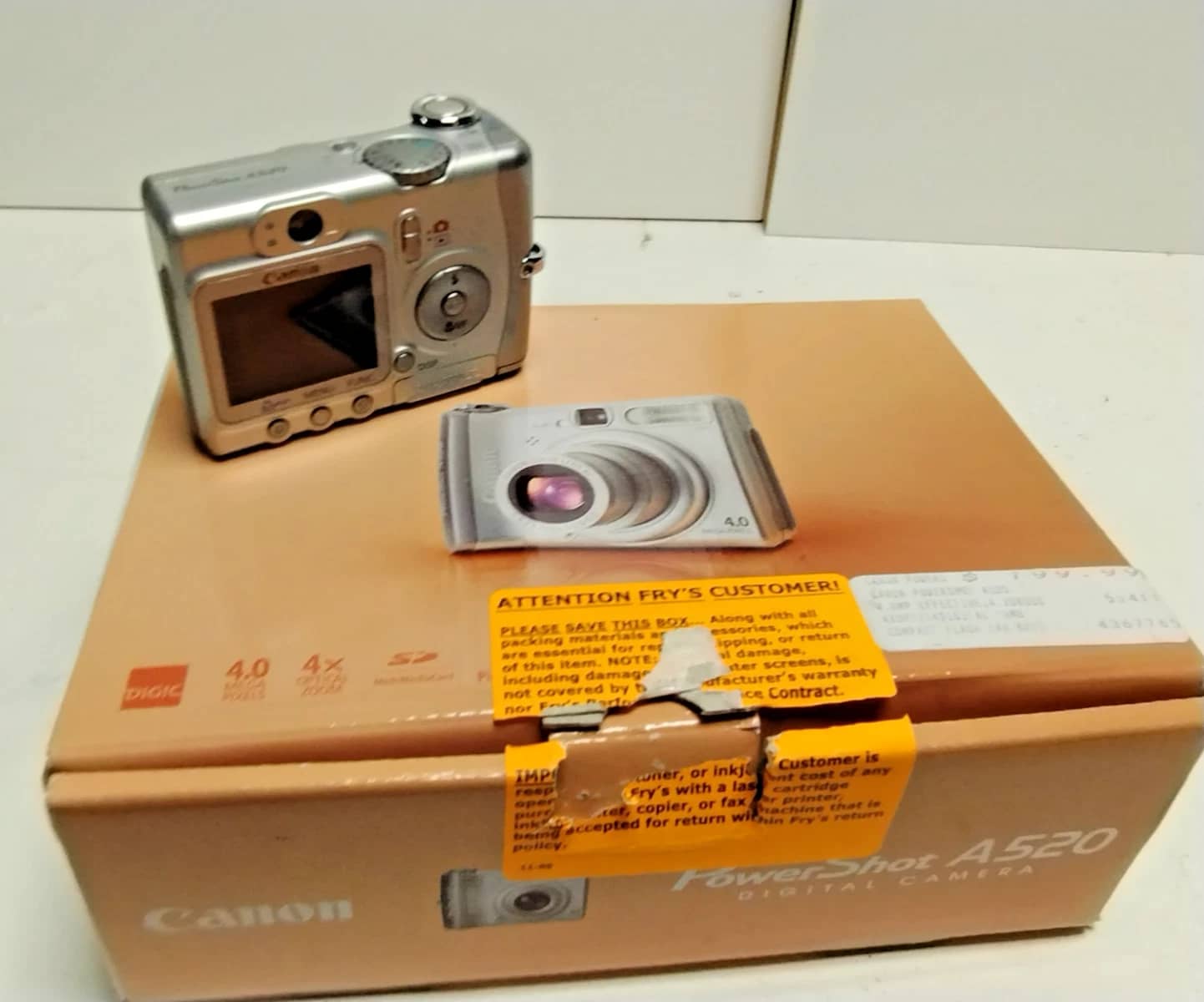 Canon PowerShot A520 Digital Cameras Silver New Body Only