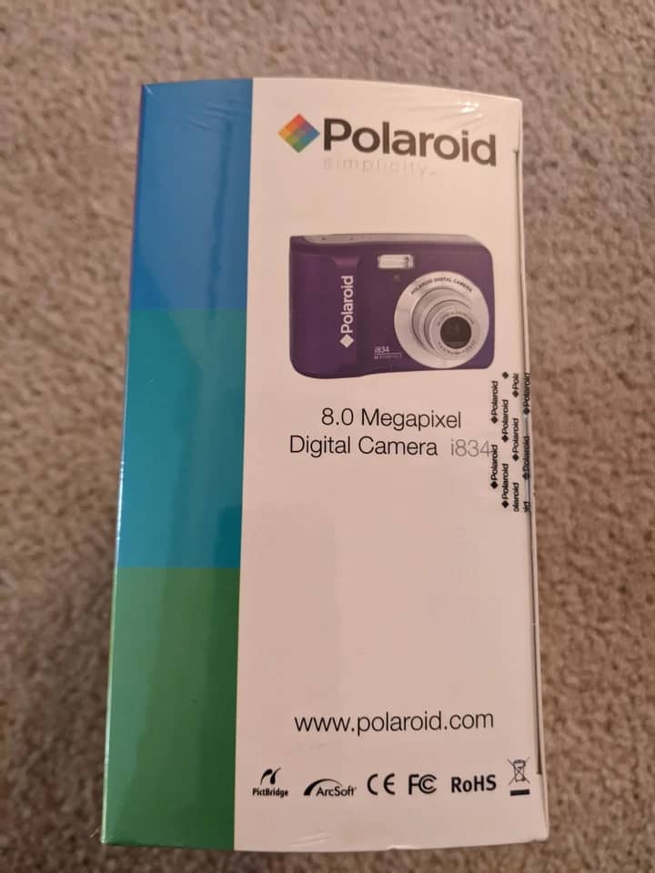 Polaroid i834 Digital Cameras Purple Used - Good Body Only