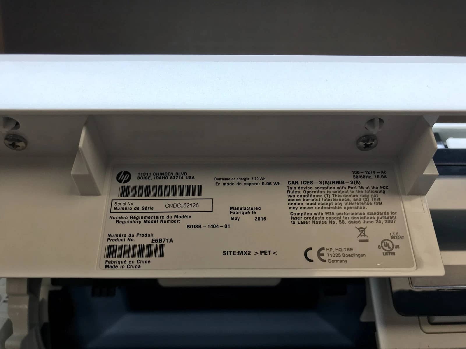 HP Laserjet Enterprise M605 E6B69A Printers Used - Good