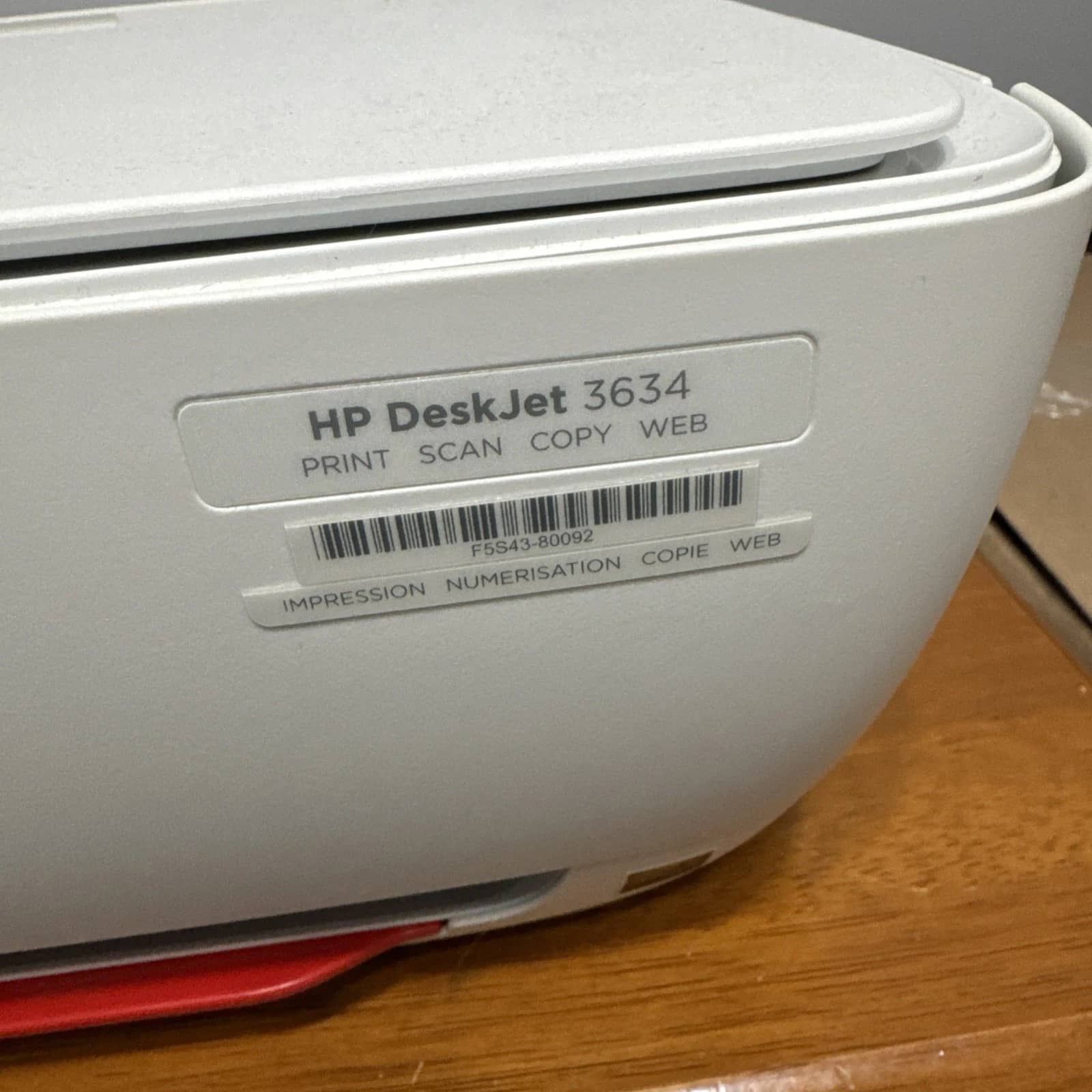 HP DeskJet 3634 / 3630 Printers Used - Good