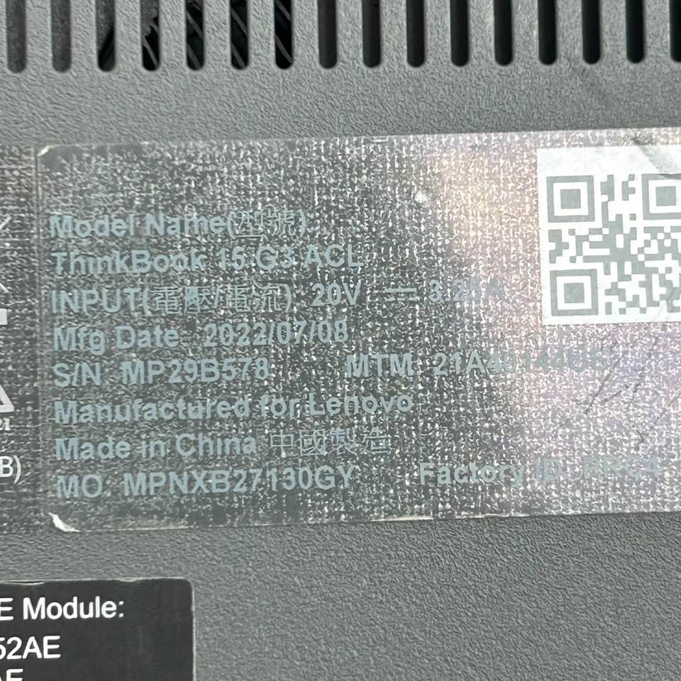Lenovo 15G3ACL Computers