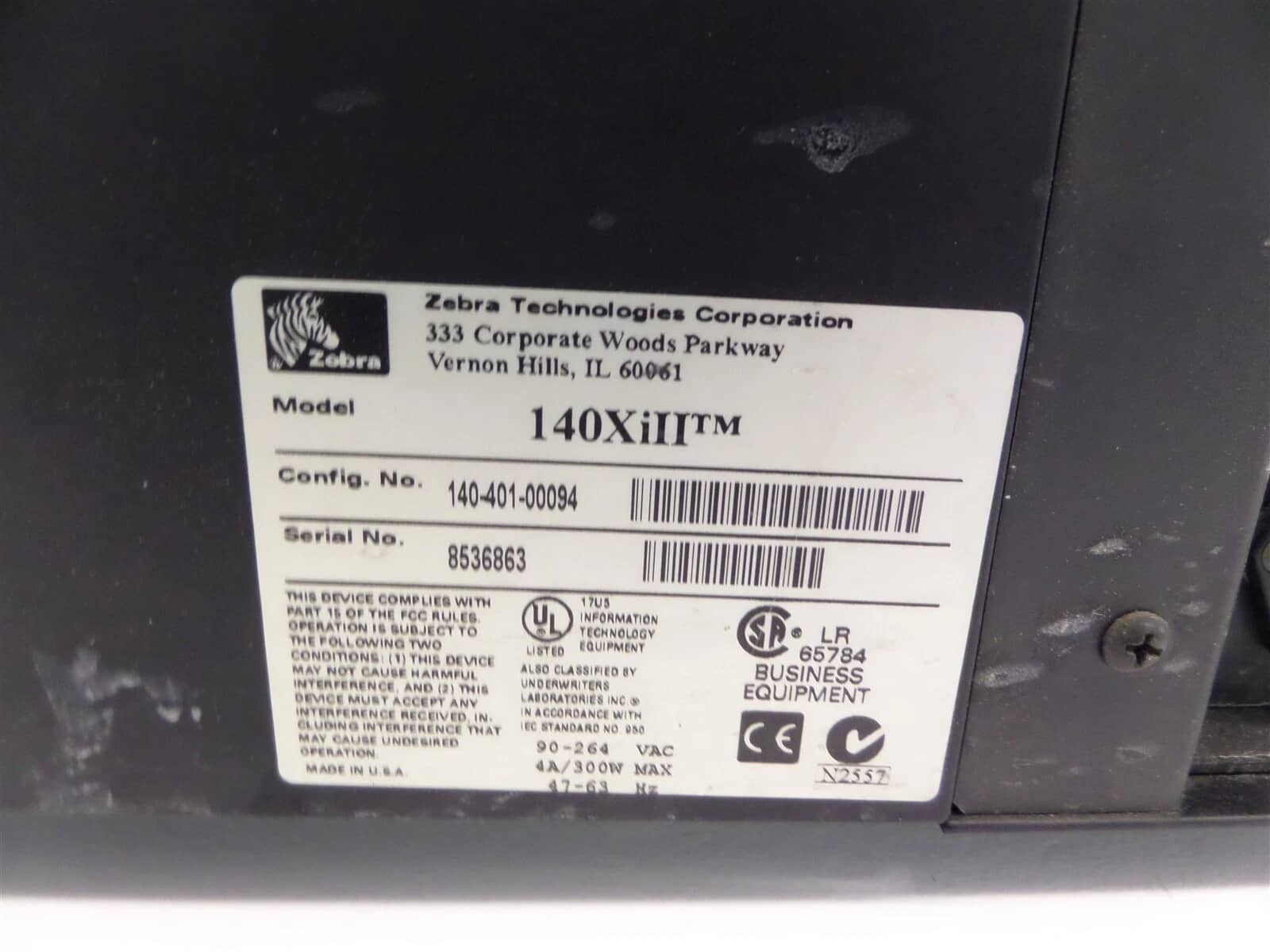 Zebra 140xiII Printers Used - Good