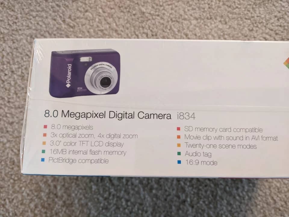 Polaroid i834 Digital Cameras Purple Used - Good Body Only