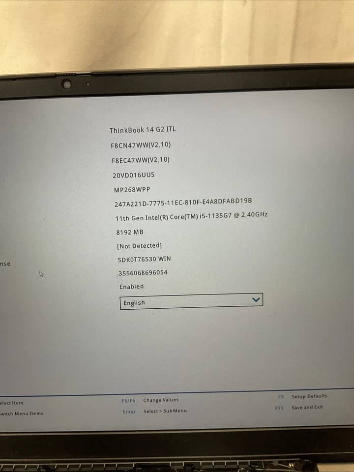 Lenovo ThinkBook 14-IML Computers 256GB 8GB New