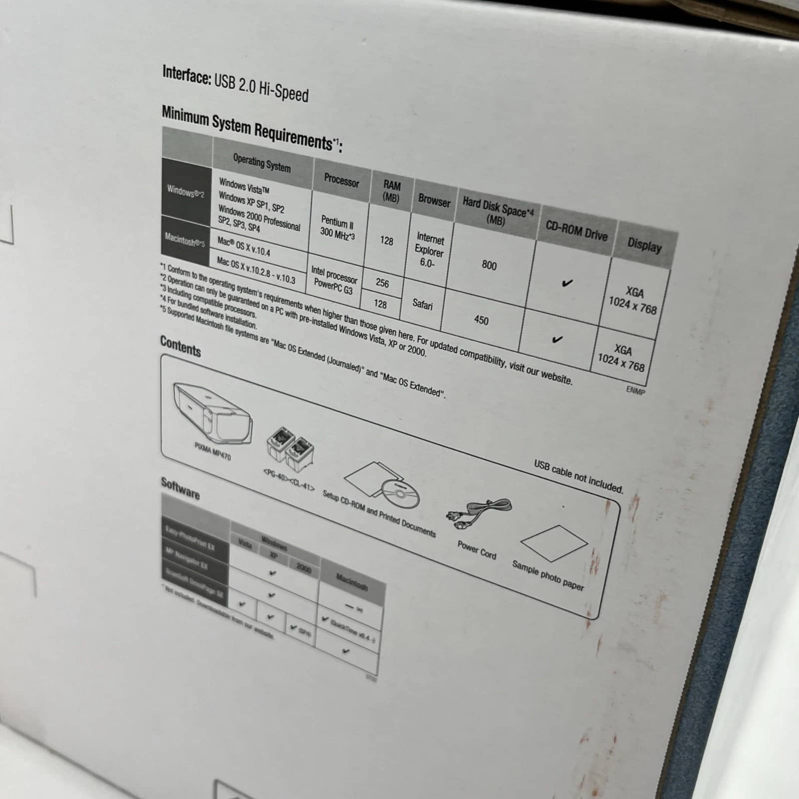 Canon PIXMA MP470 Printers Open-Box Excellent