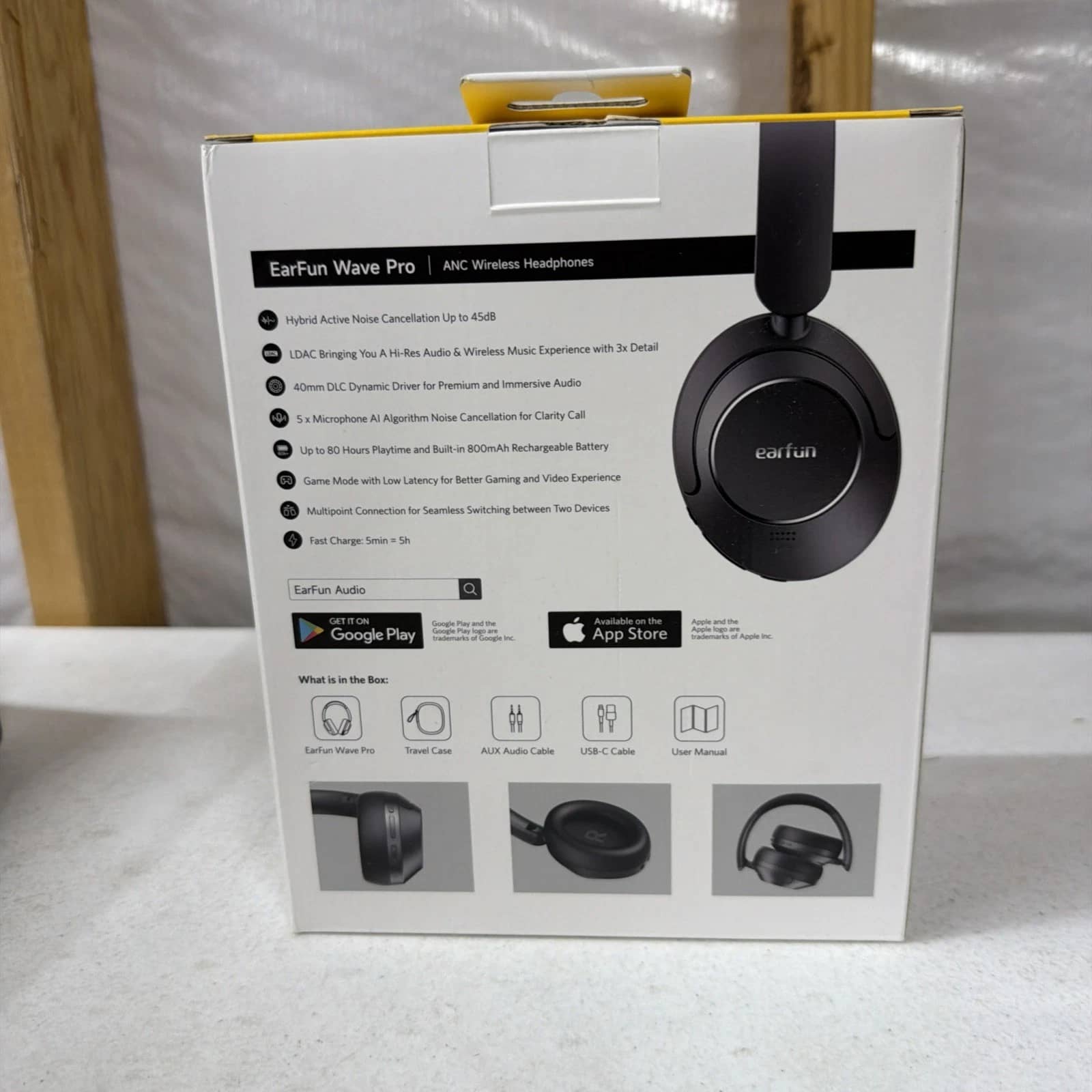EarFun Wave Pro Headphones & Earbuds Black New