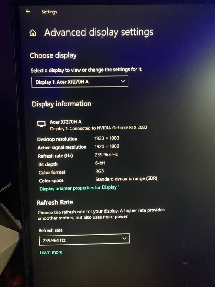 Acer XF270H Monitors