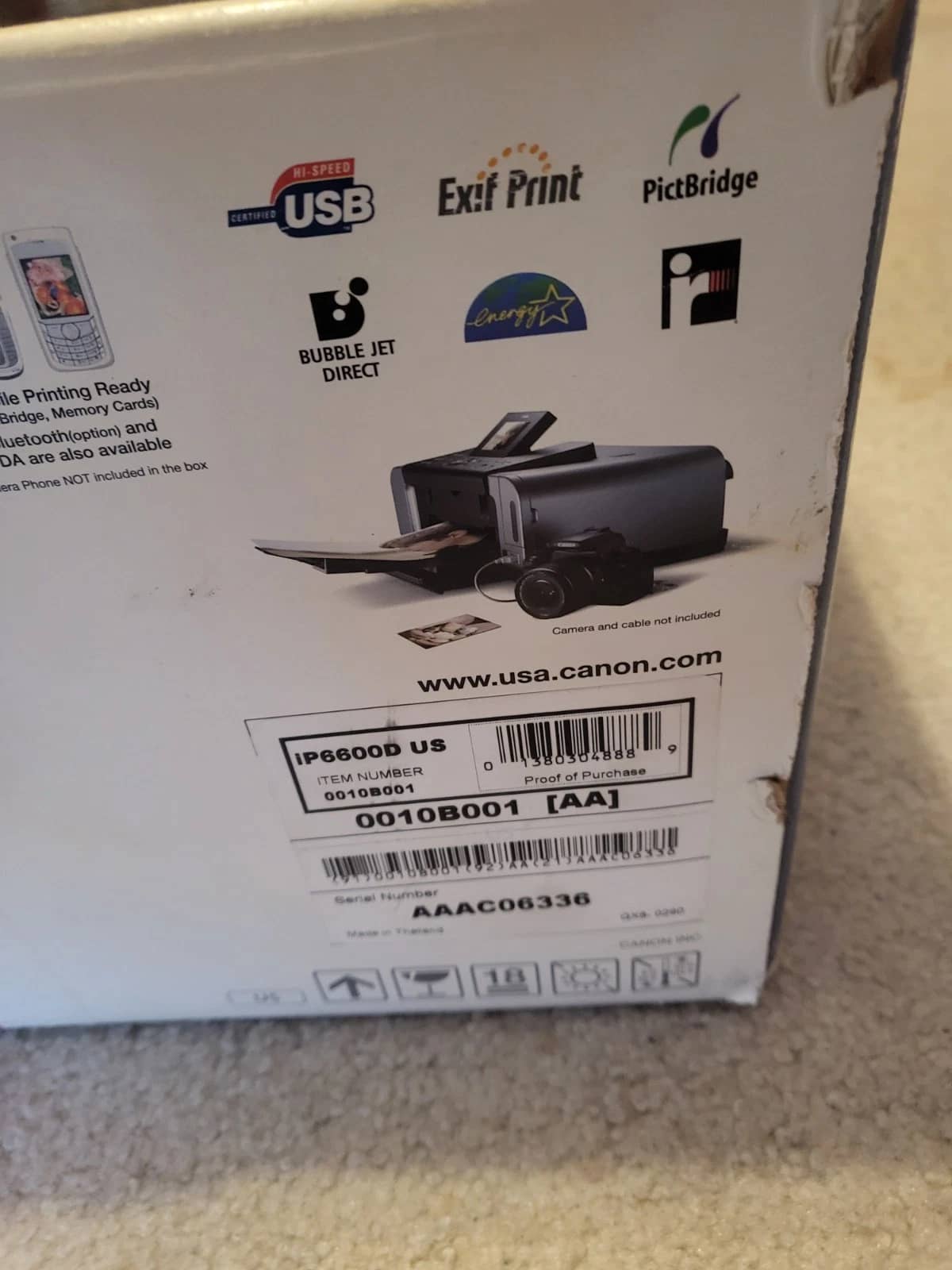 Canon PIXMA iP6600D Printers New
