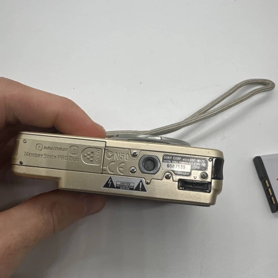 Sony DSCW170 Digital Cameras Gold New Body Only