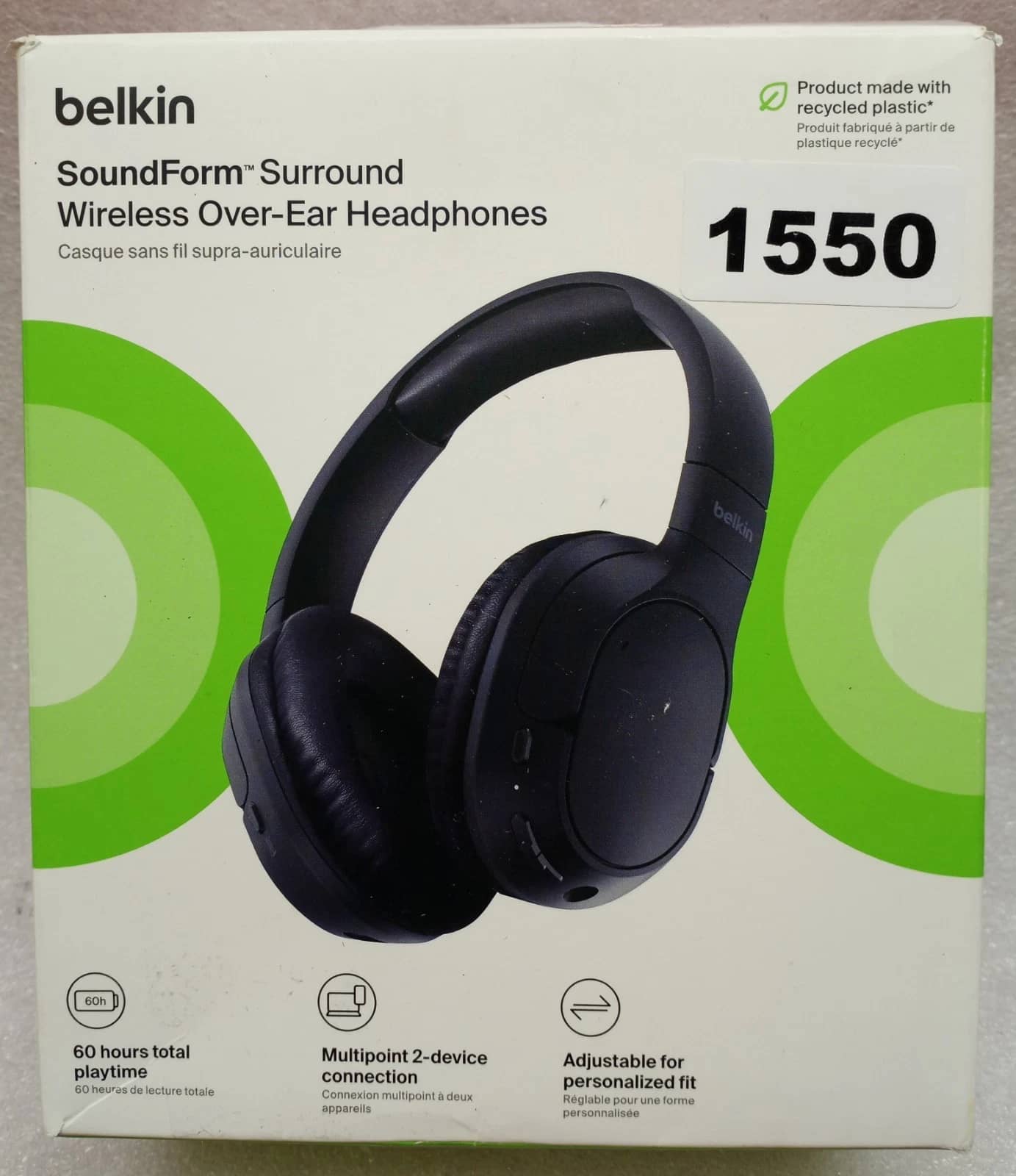 Belkin SoundForm Headphones & Earbuds Black New