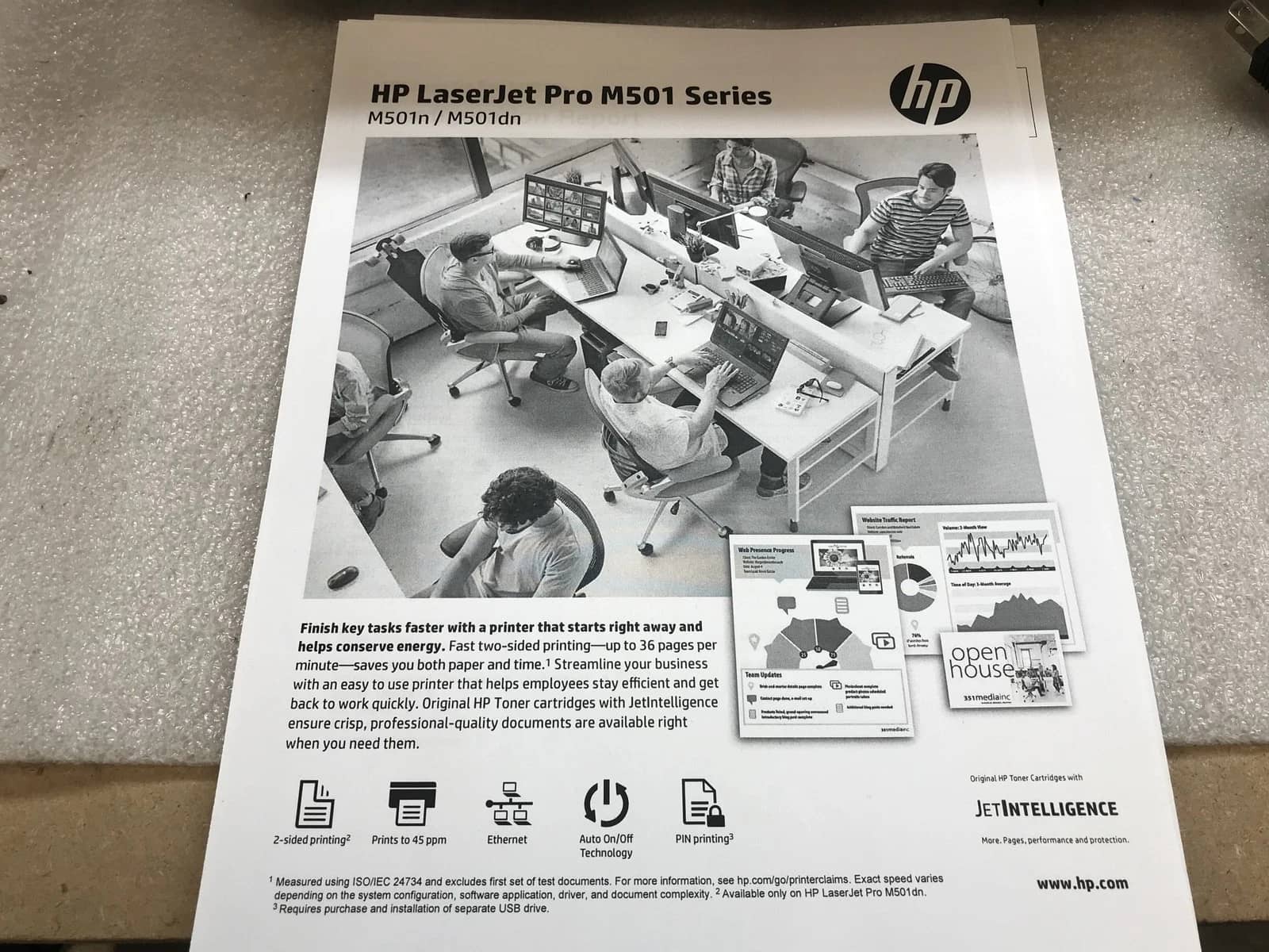 HP M501 Printers Used - Good