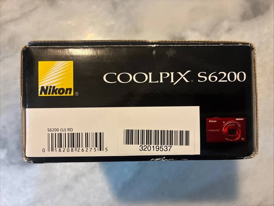 Nikon COOLPIX S6200 Digital Cameras Red New Body Only
