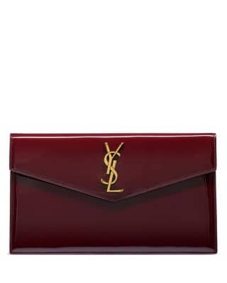 Saint Laurent Uptown Clutch Women's bags Unspecified Rouge Legion Patent Leather New