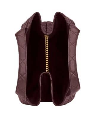Saint Laurent Icare Tote Women's bags Medium Rouge Legion Quilted Aged Gold New