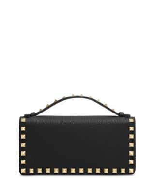 Valentino Garavani Rockstud Wallet on Chain (Rockstud Wallet with Chain) Women's bags Black New