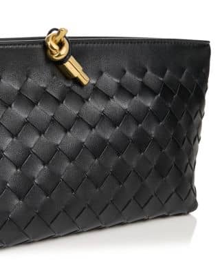 Bottega Veneta Andiamo Pouch Women's bags Unspecified Black Nappa Intrecciato New