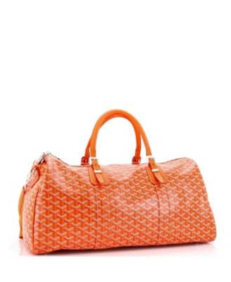 Goyard Croisière Women's bags 50 Orange Goyardine Coated Canvas New