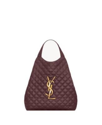 Saint Laurent Icare Tote Women's bags Medium Rouge Legion Quilted Aged Gold New
