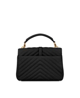 Saint Laurent College Shoulder Bag Women's bags Large Black Monogram New