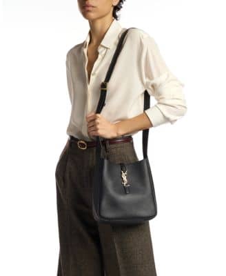 Saint Laurent Le 5 à 7 Crossbody Women's bags Small Black Unspecified Silver New