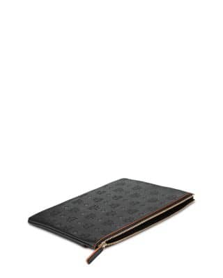 MCM Aren Pouch Women's bags One Size Black Monogram New
