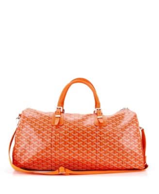 Goyard Croisière Women's bags 50 Orange Goyardine Coated Canvas New