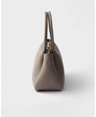 Prada Liaison Women's bags Small Clay Grey Vit.daino Soft New