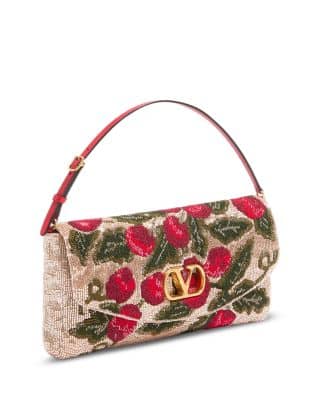 Valentino Garavani DeVain Shoulder Bag Women's bags Black Fabric New
