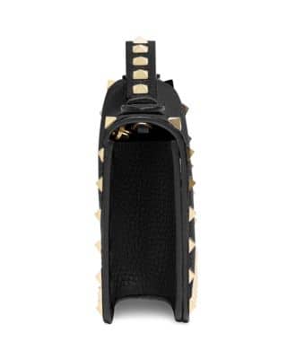 Valentino Garavani Rockstud Wallet on Chain (Rockstud Wallet with Chain) Women's bags Black New
