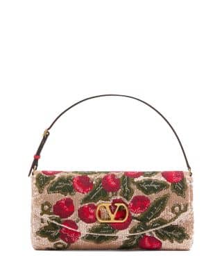Valentino Garavani DeVain Shoulder Bag Women's bags Black Fabric New