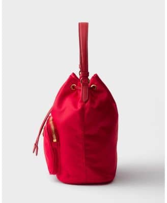Prada Duet Bucket Bag Women's bags Black Nylon New