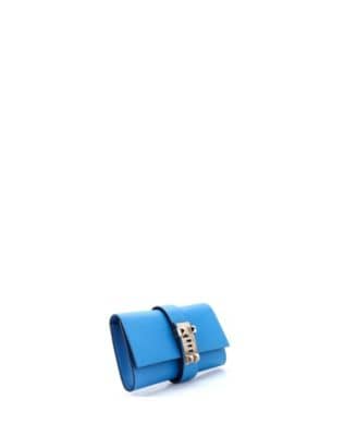 Hermès Médor Clutch Women's bags Bleu Nuit Chevre Mysore Palladium New