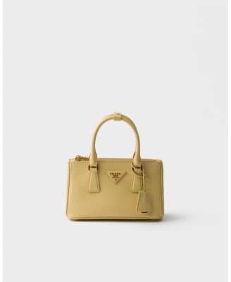 Prada Galleria Women's bags Mini Vanilla Saffiano Leather New