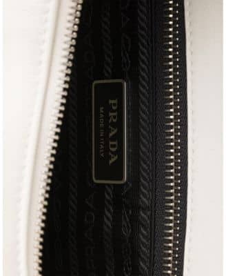 Prada Fold Women's bags Large White Leather New