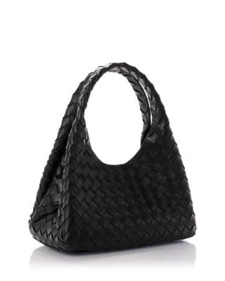 Bottega Veneta Campana Shoulder Bag Women's bags Small Pale Blue Intrecciato New