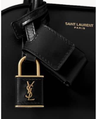 Saint Laurent Sac de Jour Top Handle Women's bags Nano Dark Beige Leather Silver New