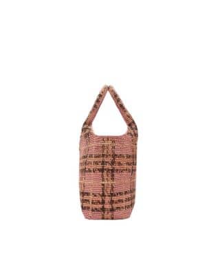Burberry Margate Tote Women's bags Chalk Pink Raffia New