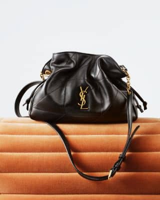 Saint Laurent Jamie Pouch Women's bags Unspecified Black Lambskin Gold New