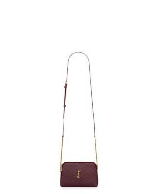 Saint Laurent Gaby Pouch Women's bags Unspecified Rouge Legion Quilted Gold New