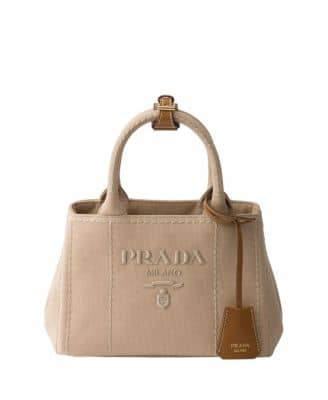 Prada Jardinière Tote Women's bags Mini Black Canvas (Cotton Canvas) New