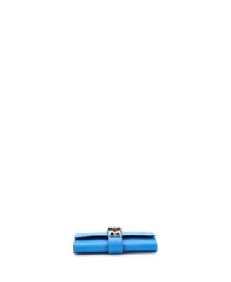 Hermès Médor Clutch Women's bags Bleu Nuit Chevre Mysore Palladium New