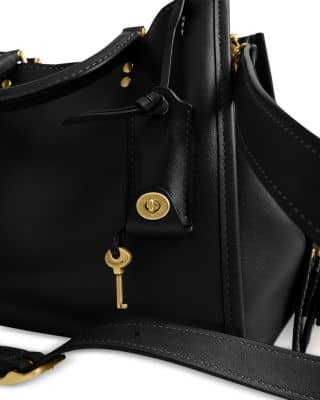 Coach Rogue Shoulder Bag Women's bags Black Glovetanned Pebble Leather New