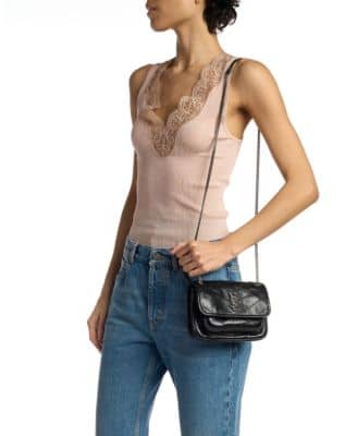 Saint Laurent Niki Shoulder Bag Women's bags Medium Rouge Legion Unspecified Gold New
