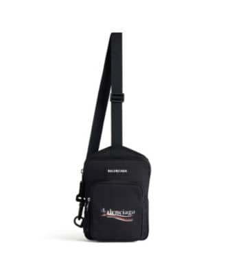 Balenciaga Explorer Crossbody Women's bags Black Nylon New