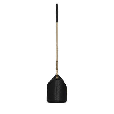 Saint Laurent Gaby Bucket Bag Women's bags Unspecified Black Lambskin Gold New